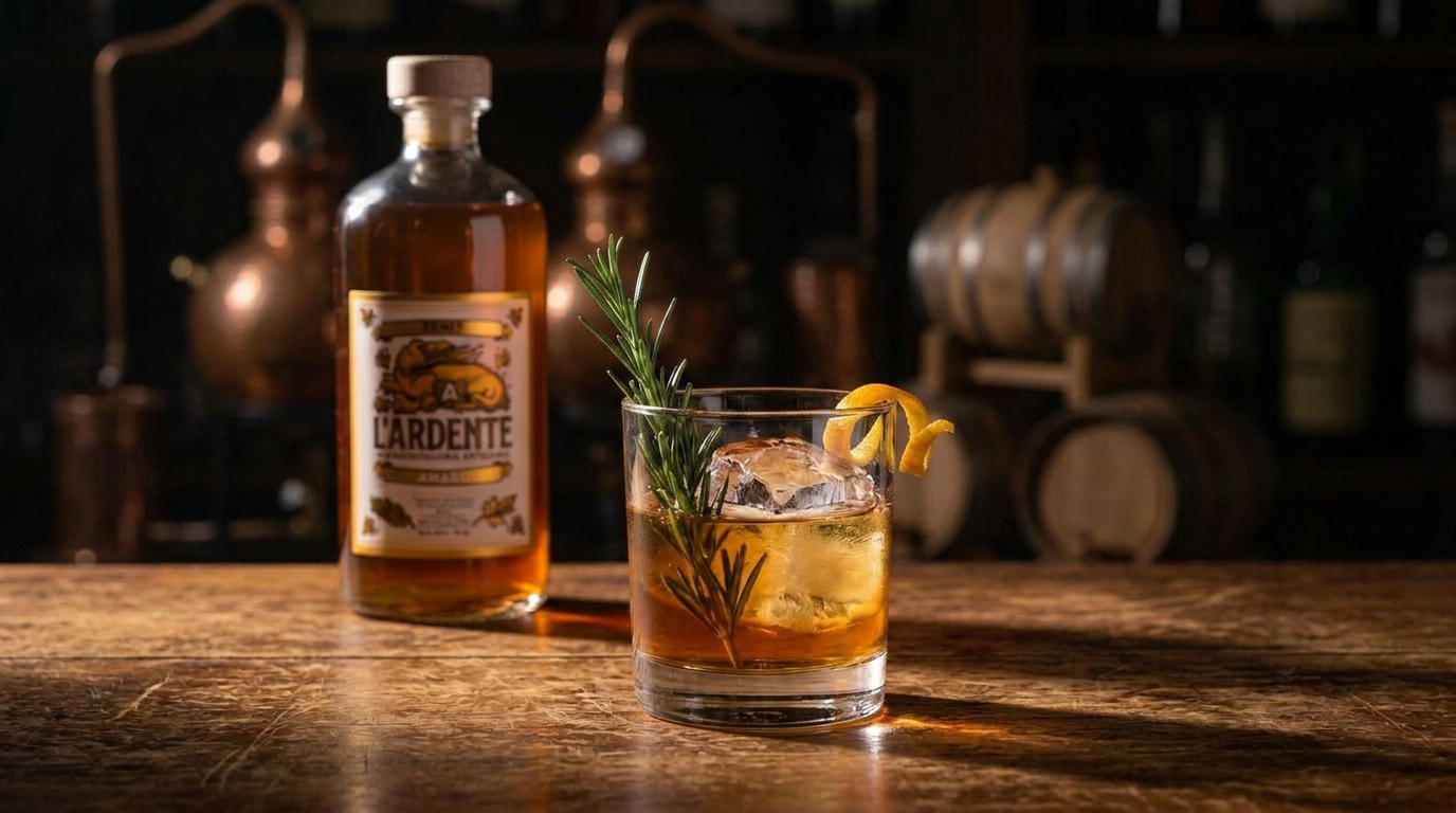 Vecchio Zenit — cocktail firmato L'Ardente in stile Old Fashioned